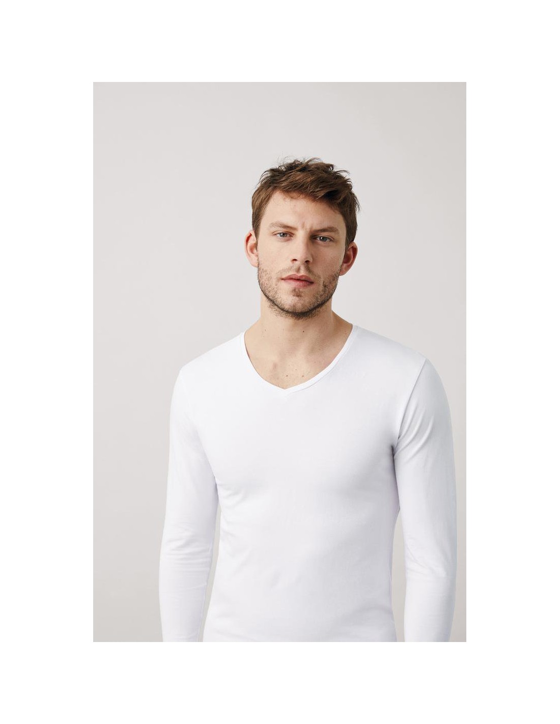 Ysabel Mora Camiseta de manga larga algodón hombre